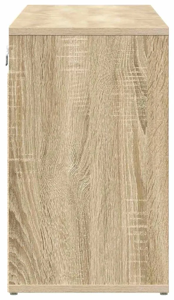 Cipősszekrény polcokkal sonoma tölgy 103 x 30 x 51 cm Faanyag