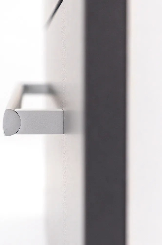 Vario Clam 100 alsó szekrény mosdóval fehér-antracit