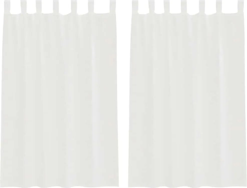 vidaXL 2 db fehér fátyolfüggönyök hurokkal 140x175 cm