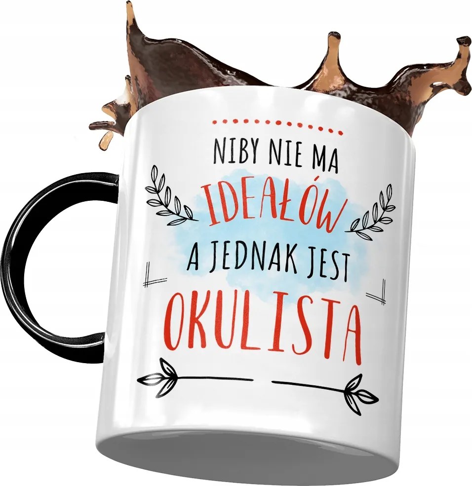 Fekete Bögre Szemésznek Nincs Ideál Nyomtatott Fotóval