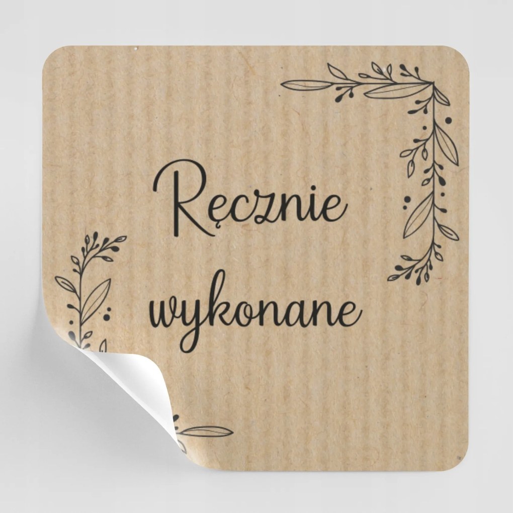 Kézzel készített kraft matricák SL39 küldeményekhez