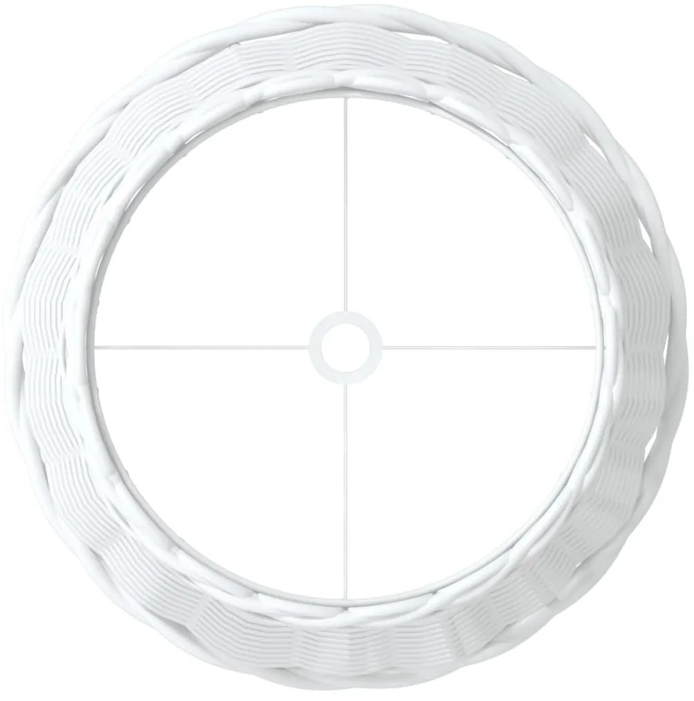 fehér fonott lámpaernyő Ø25x17 cm