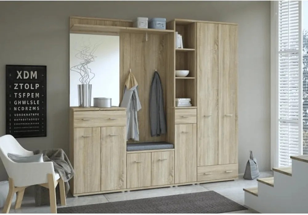 Akasztó előszobába, sonoma, MARIO NEW TYP D-6