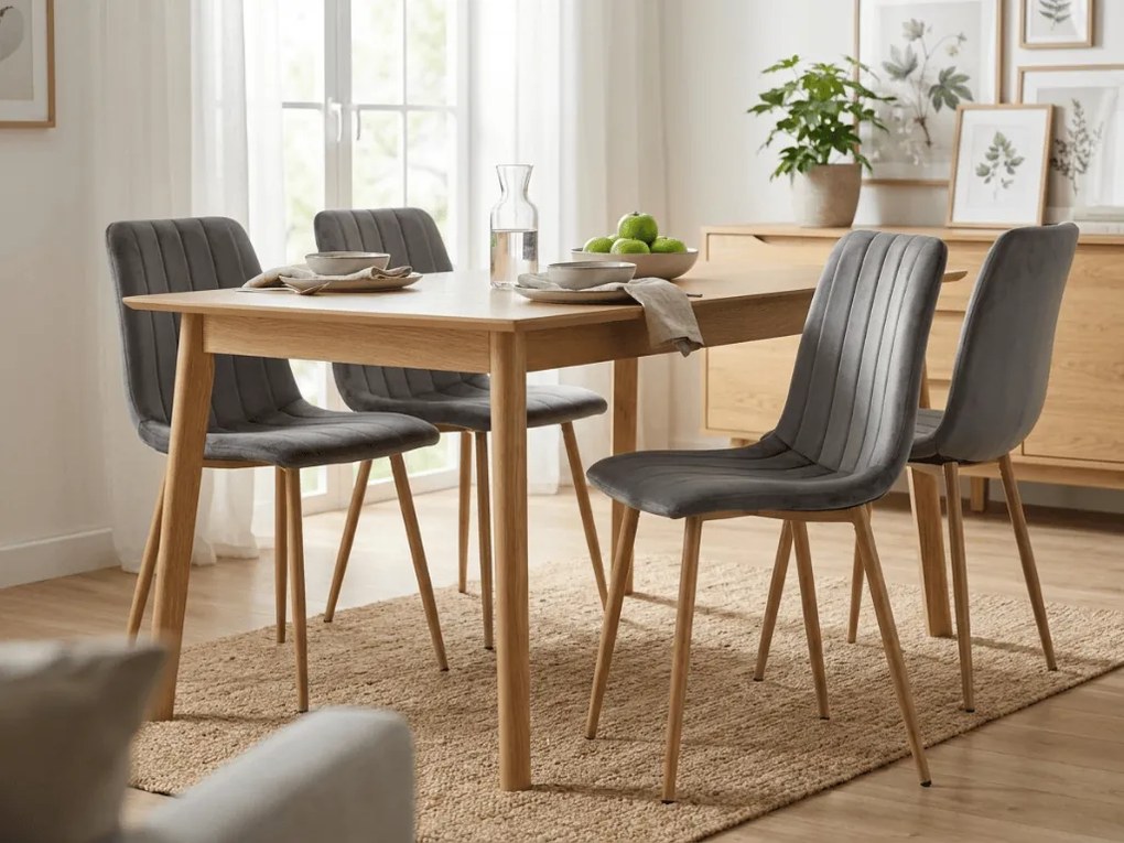 Sötétszürke bársonyszék LAVA GRÁNIT SZÜRKE