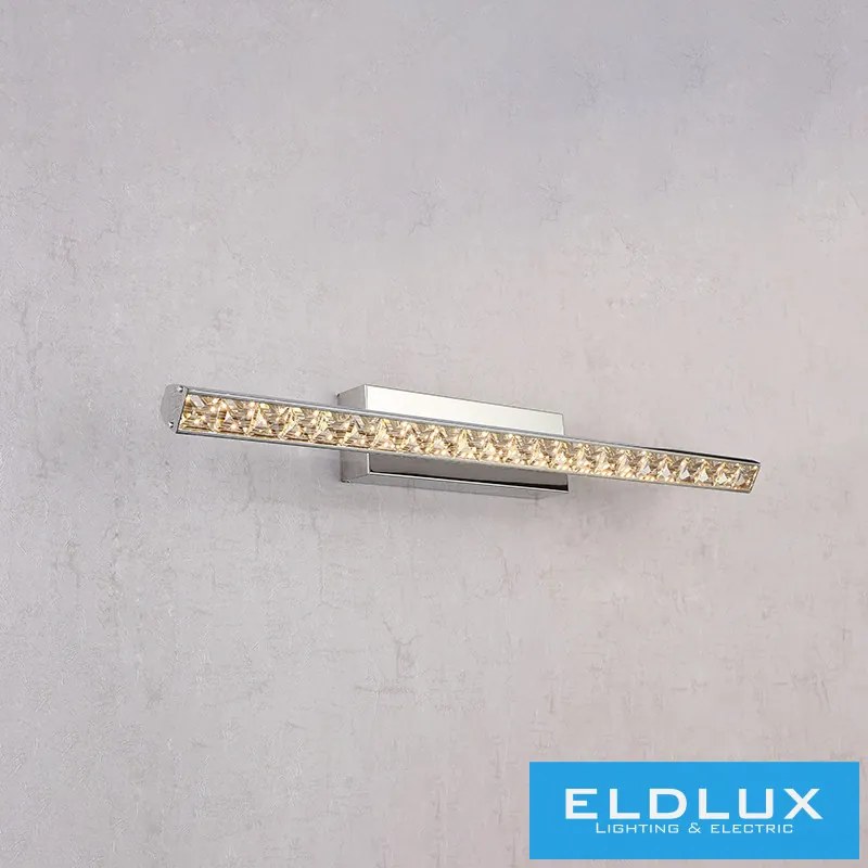 ELDLUX GLOSSY kristályüveg fali lámpa króm 9W 4000K