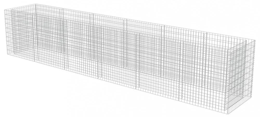 horganyzott acél gabion magaságyás 540 x 90 x 100 cm