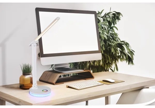 Globo 58445W - GERALDO LED RGBW asztali lámpa, dimmelhető, 5W+2W