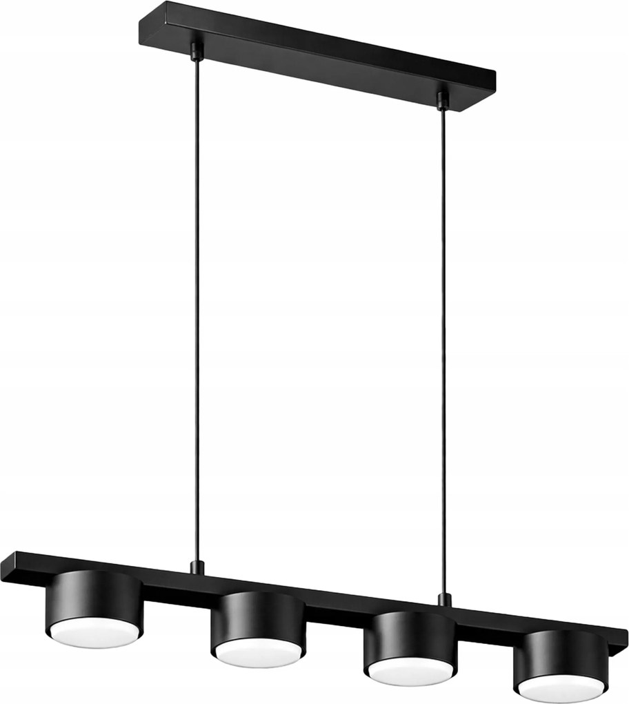 Mennyezeti Lámpa Függő Csillár Plafon Spot Halogén Fekete díszléc GX53