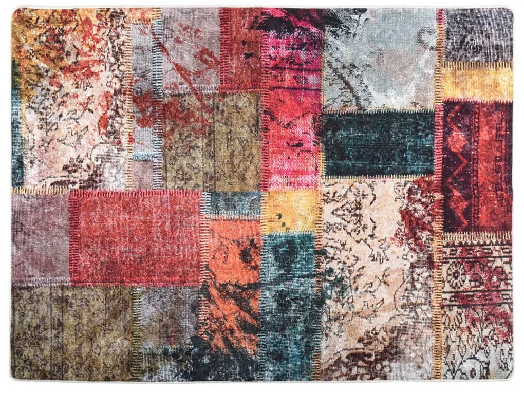 többszínű mosható csúszásgátló szőnyeg 400 x 300 cm