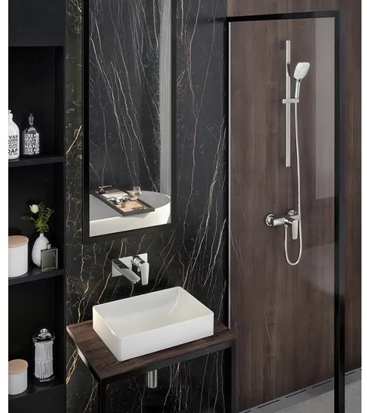 Novaservis - Mosdócsap rejtett beépítéshez METALIA ECO fényezett króm