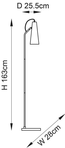 Endon 107528 - KARNA állólámpa 1xE27/10W/230V sárgaréz