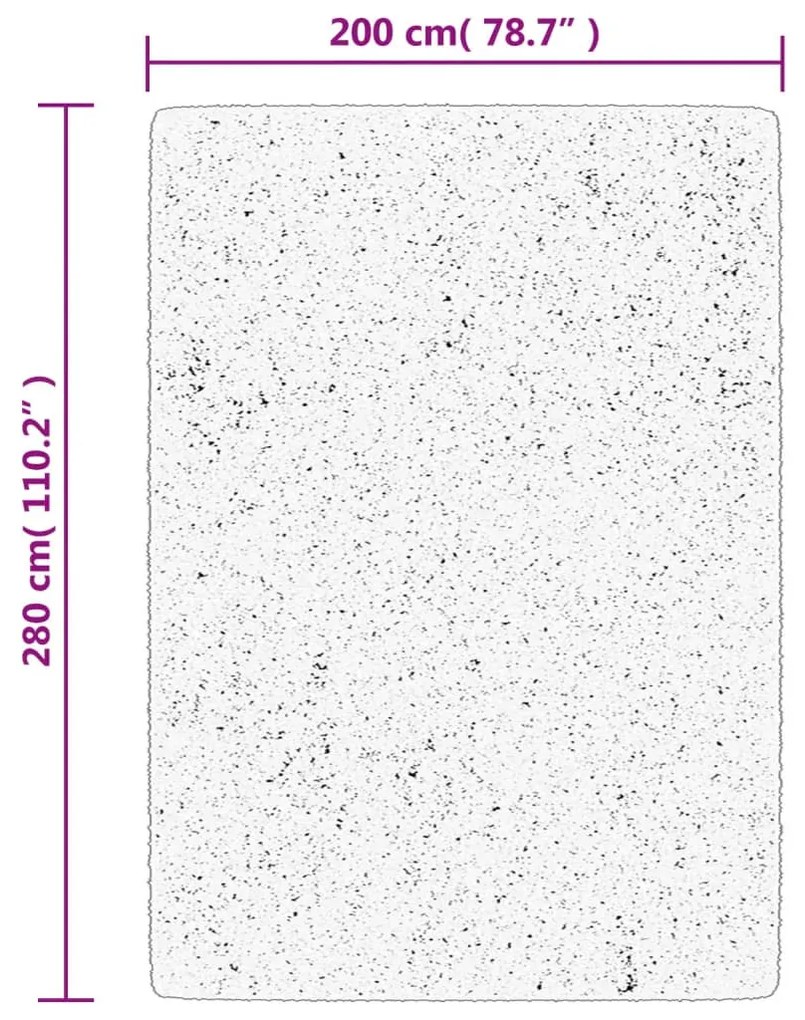 ISTAN antracitszürke hosszú szálú fényes szőnyeg 200 x 280 cm
