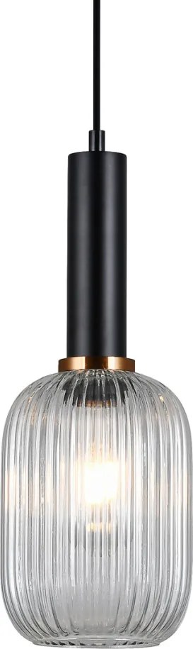 ITALUX PND-5588-1M-BK-CL ANTIOLA Modern Függesztett Lámpa E27 IP20