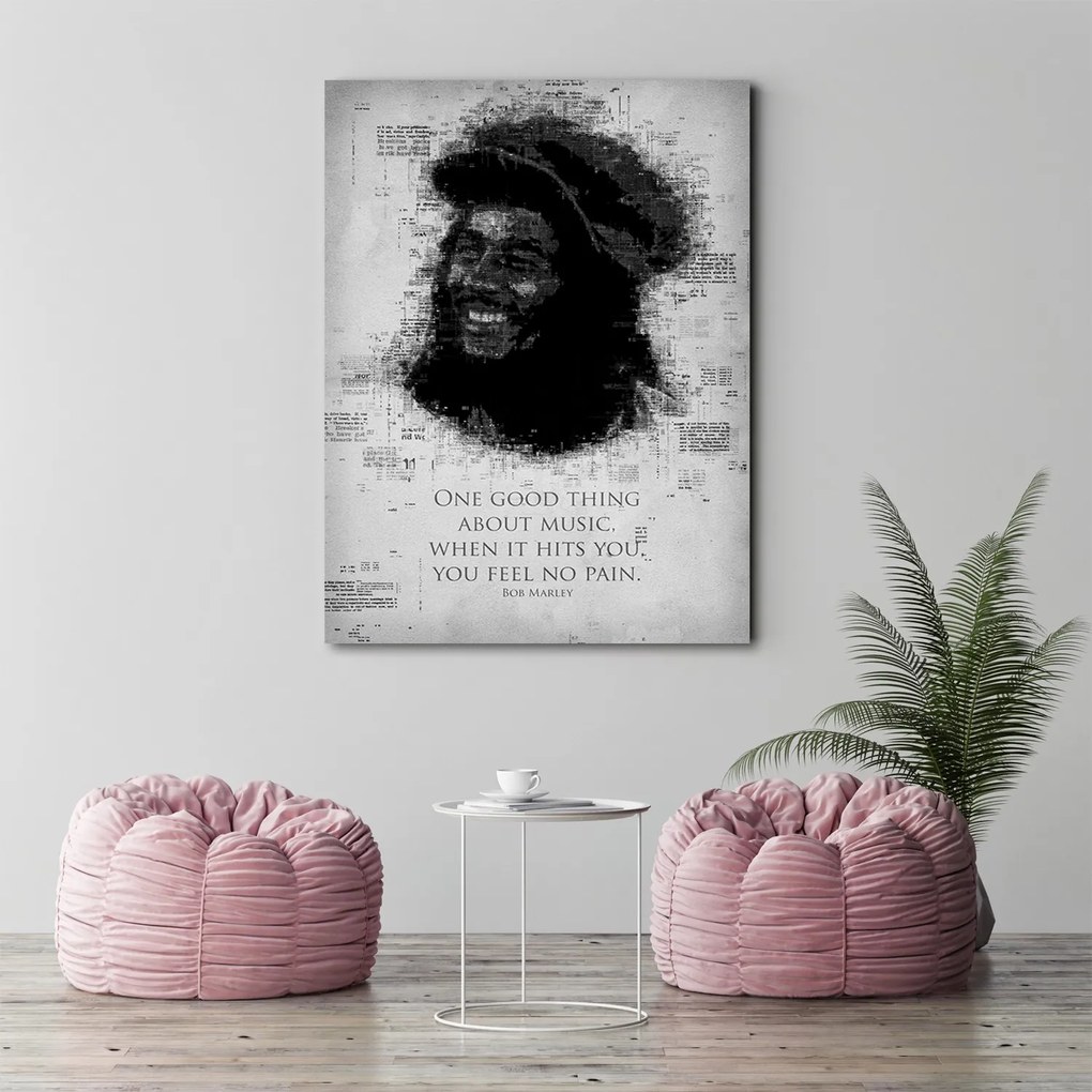 Gario Vászonkép Bob Marley énekes - Gab Fernando Méret: 70 x 100 cm