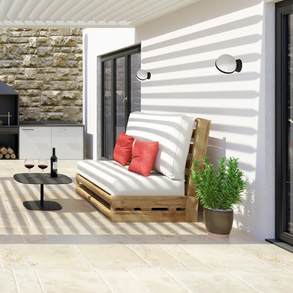 EKO LIGHT EKO6641 GARDEN Modern Kültéri Fali Lámpa Fekete E27 IP44