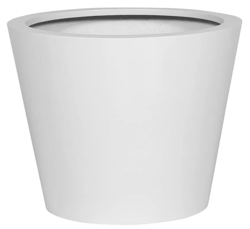 Květináč Bucket, barva lesklá bílá, více velikostí - PotteryPots méret: H - h 60 cm, ⌀ 68 cm