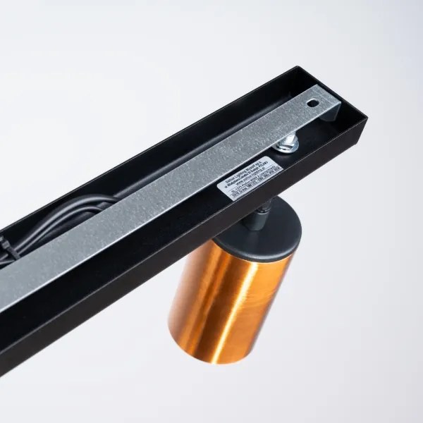 Sollux SL.1375 - Spotlámpa WINX 2xGU10/10W/230V fekete/réz