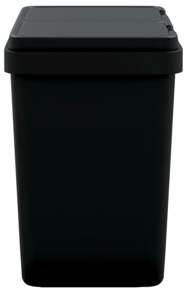 antracitszürke dupla szemeteskuka 2x25 L