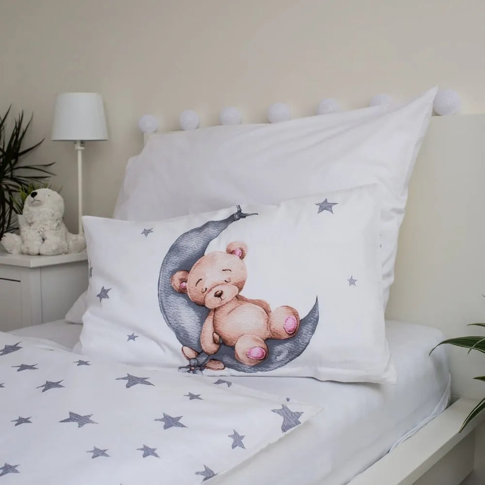 Pamut ágyneműhuzat babaágyhoz 100x135 cm Teddy Bear – Jerry Fabrics