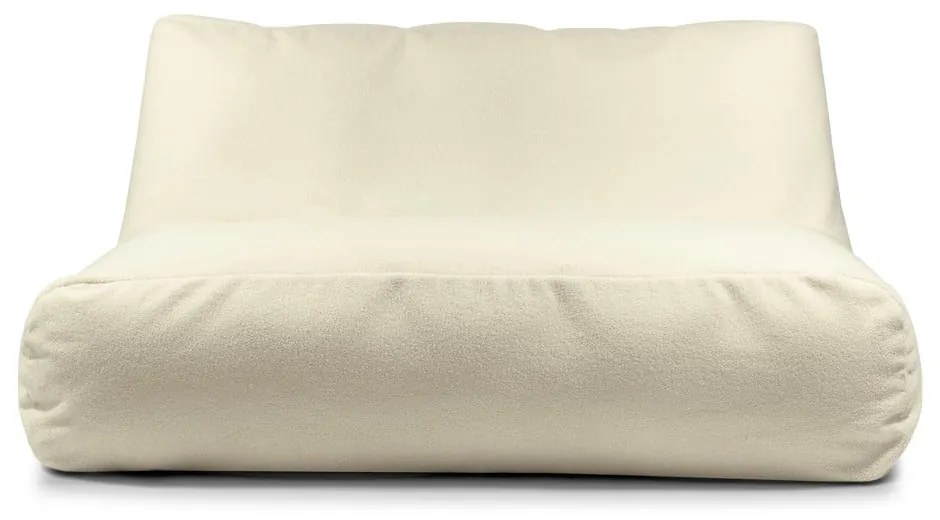 Krémszínű buklé babzsákfotel Sofa Tube 160 – SLOWDOWN