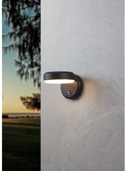 Eglo 900674 - LED Kültéri fali lámpa érzékelővel FORNACI 10,8/230V IP44