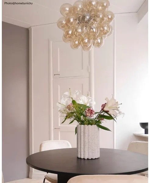 ByRydens 4200440-5503 - Csillár zsinóron GROSS 8xG9/4W/230V füstös/barna