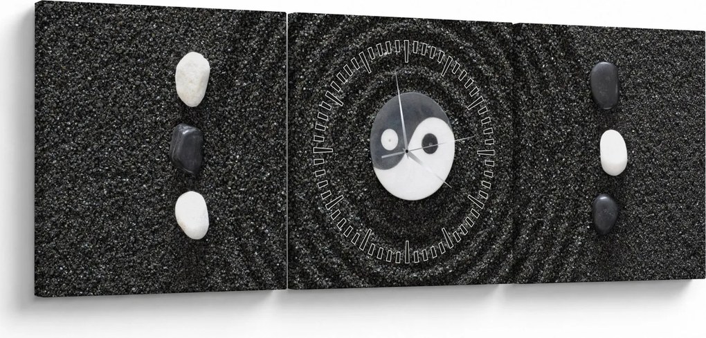 Kép - Yin és Yang (órával) (90x30 cm)