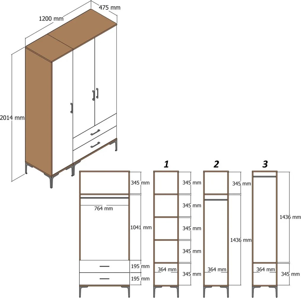 Kumsal PT - Walnut
