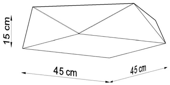 Mennyezeti lámpa HEXA 3xE27/60W/230V ezüst