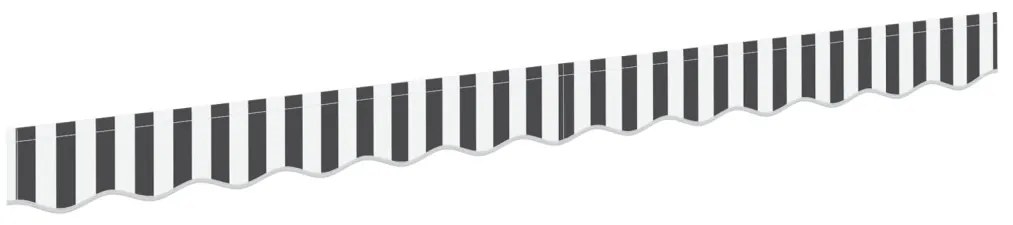 Napellenző díszítő 2,5 m-es keretre antracit és fehér 2,3x0,2 m