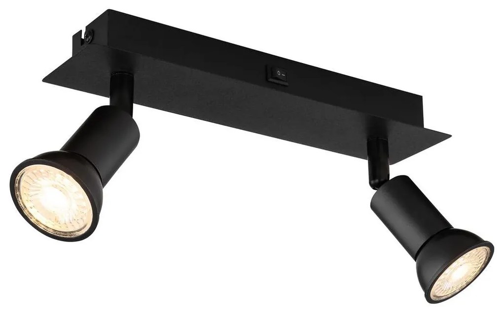 Globo 57998-2 - Spotlámpa DREW 2xGU10/35W/230V fekete