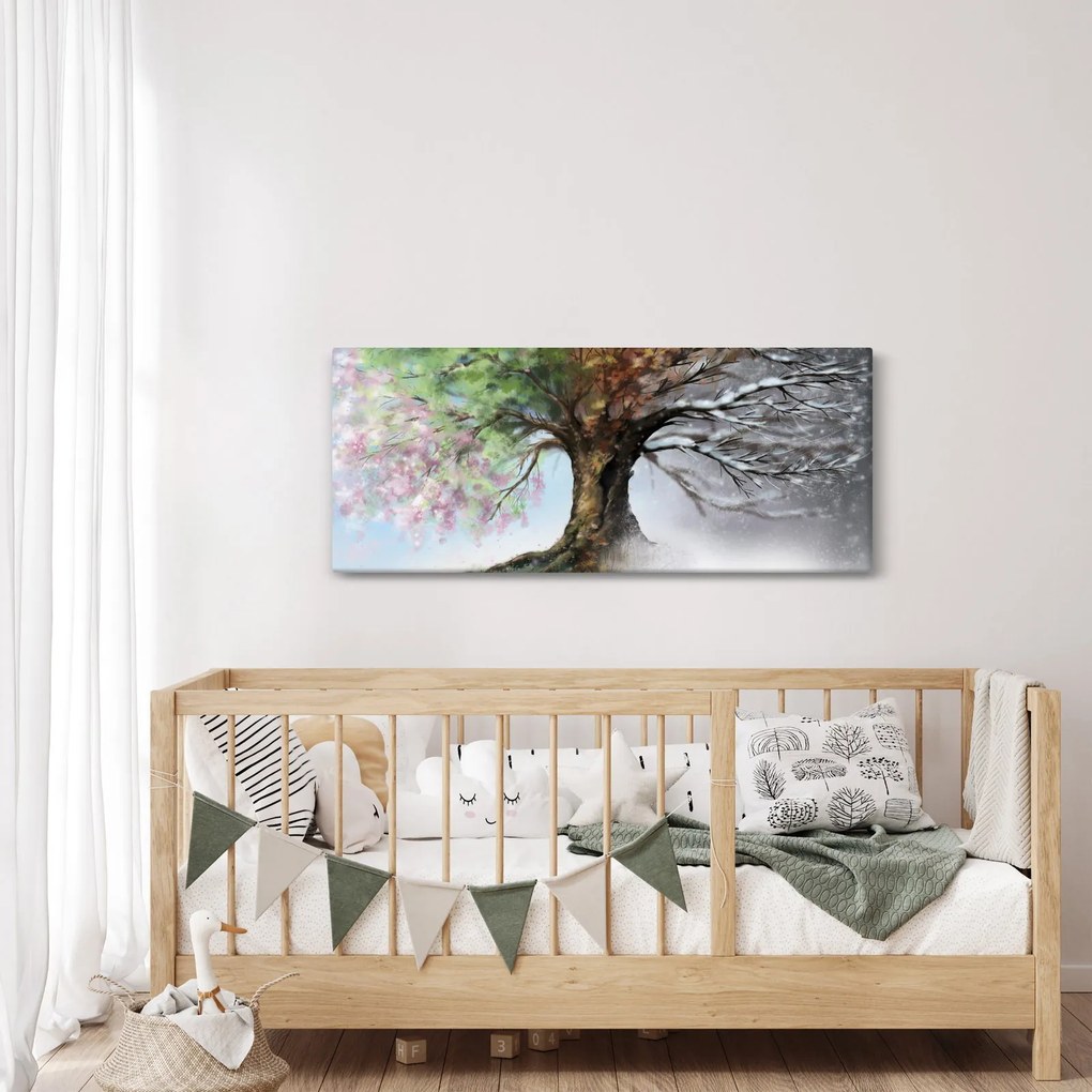 Kép - Négy évszak fája (120x50 cm)
