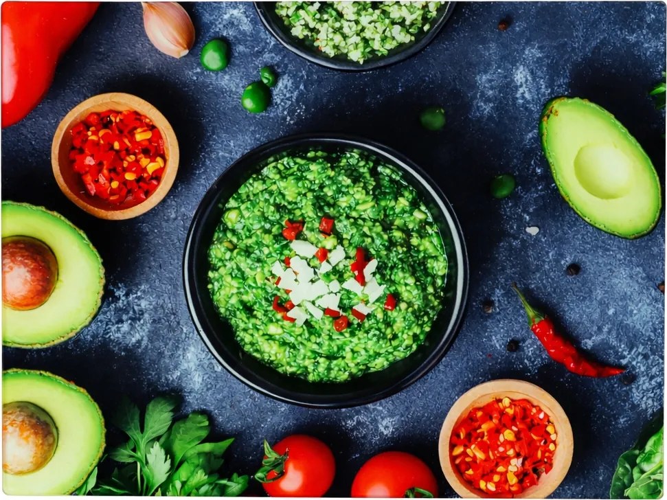 Üveg vágódeszka 20x30 cm Zöldség edzett Higiénikus Erős