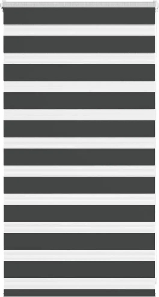vidaXL zebrafüggönnyel fekete szövetszélesség 85,9 cm poliészter