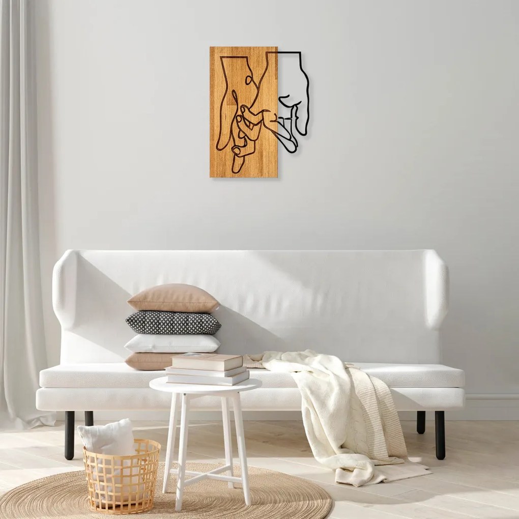 Fém fali dekoráció, 45×58 cm