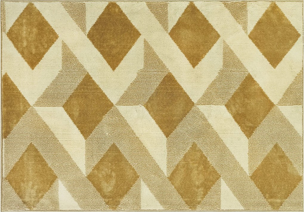 HOMCOM 230 x 160 cm-es Nappali Szőnyeg, Rövid Szálú, Mosógépben Mosható, Hipoallergén, Nappaliba, Hálószobába, Irodába, Sárga | Aosom