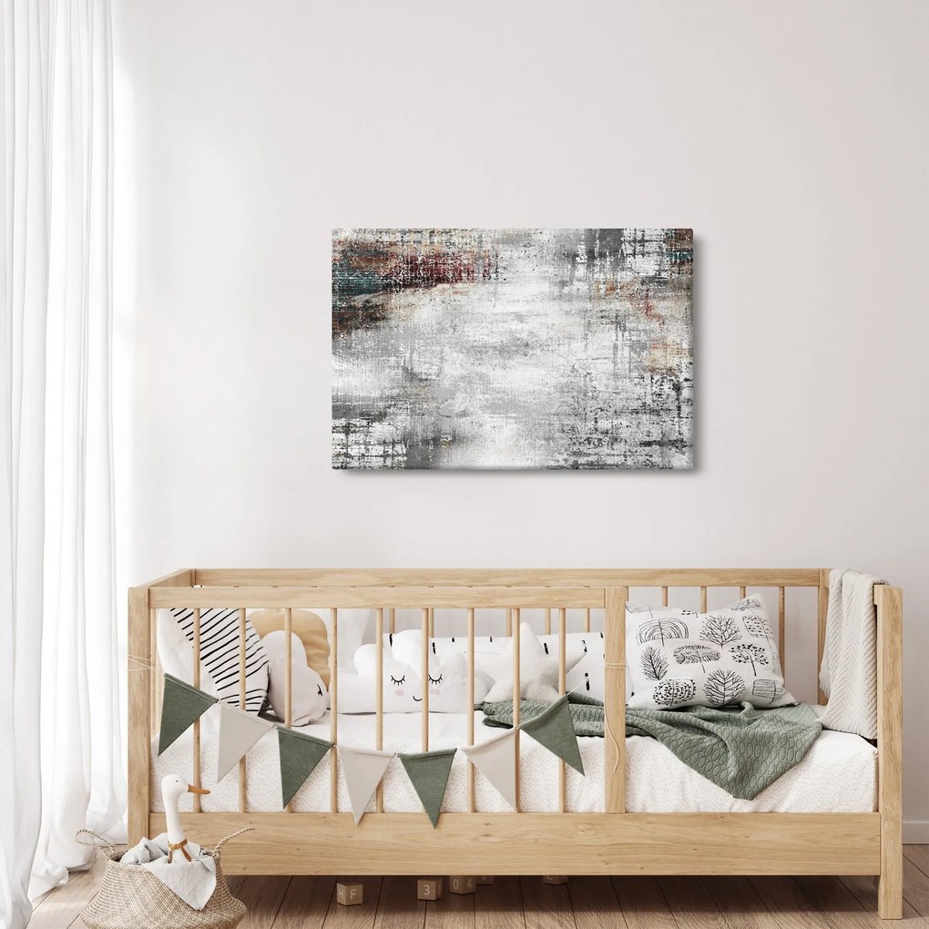 Kép - Absztrakt texturált vászon (90x60 cm)