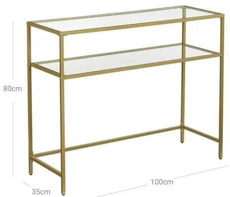 CIREL konzolasztal, arany