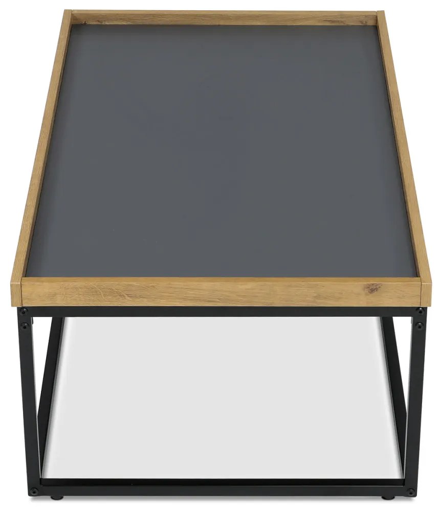 Măsuță De Cafea Gri Cu Decor Din Stejar CT-613
