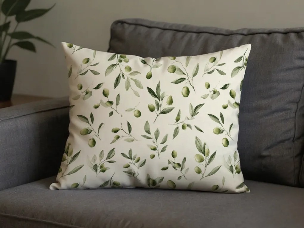 Pamut párnahuzat OLIVE POLY 50x70 cm, zöld