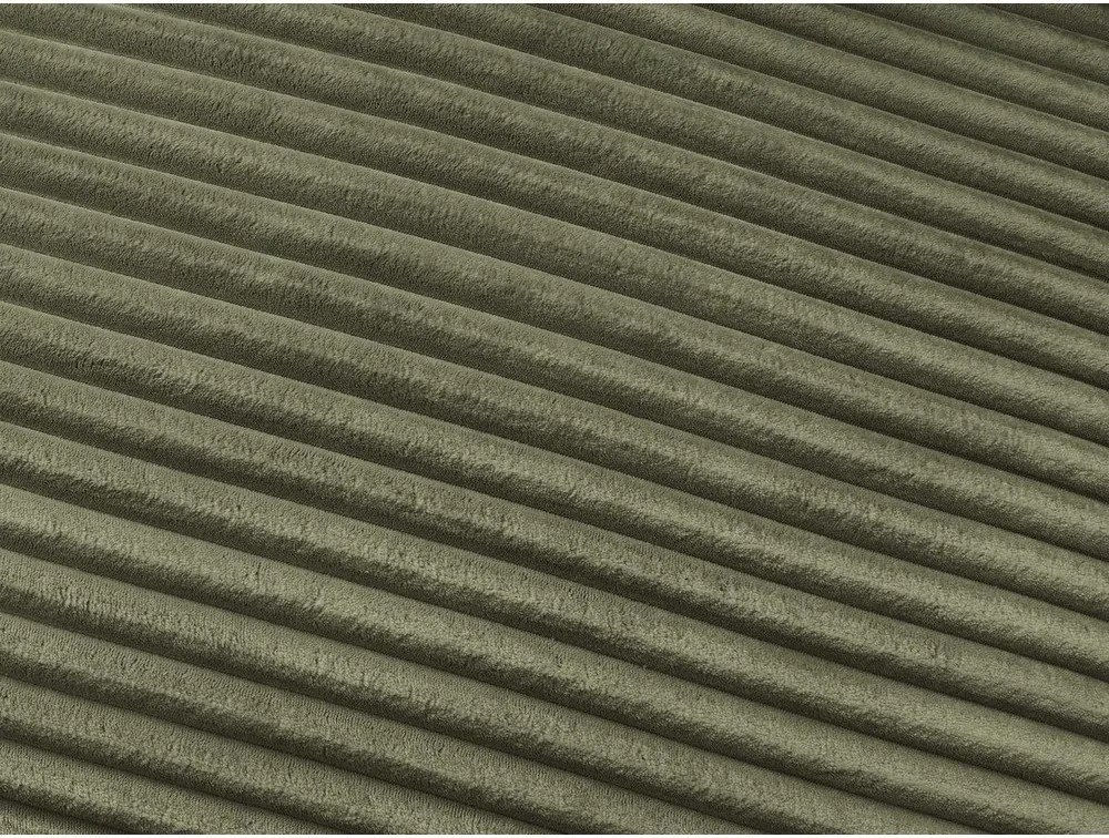 Zöld kordbársony kinyitható kanapé mindennapos alvásra 240 cm Hugo – Bobochic Paris