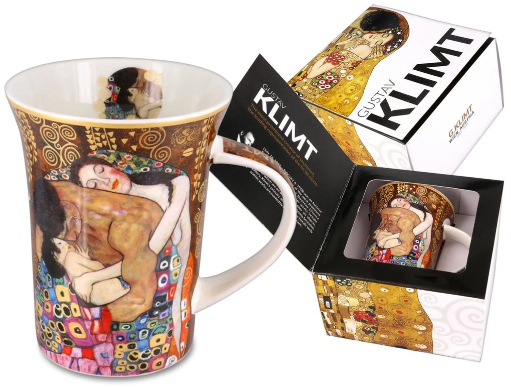 Klimt porcelán bögre díszdobozban 350 ml The Family