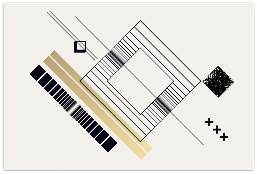Kép - Geometriai formák N⁰6 (90x60 cm)