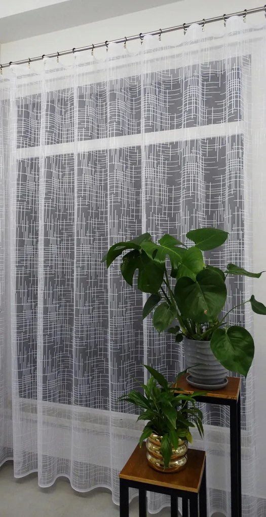 Mg Függöny 35941 Fehér 350x250cm ólommal kész M szalaggal