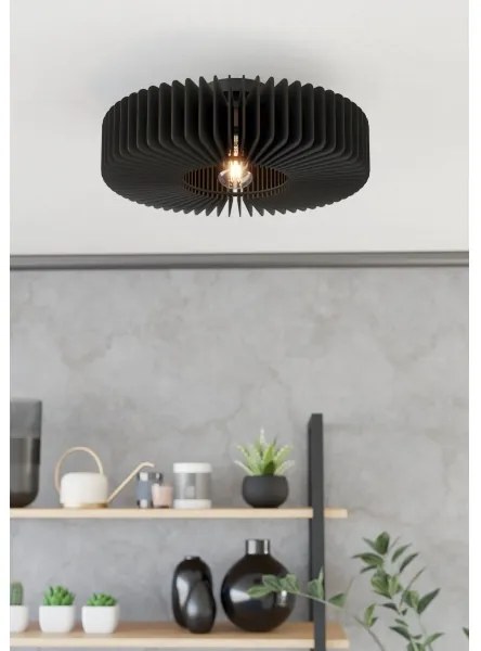 Eglo 900831 - Mennyezeti lámpa PALOMBAIA 1xE27/40W/230V fekete