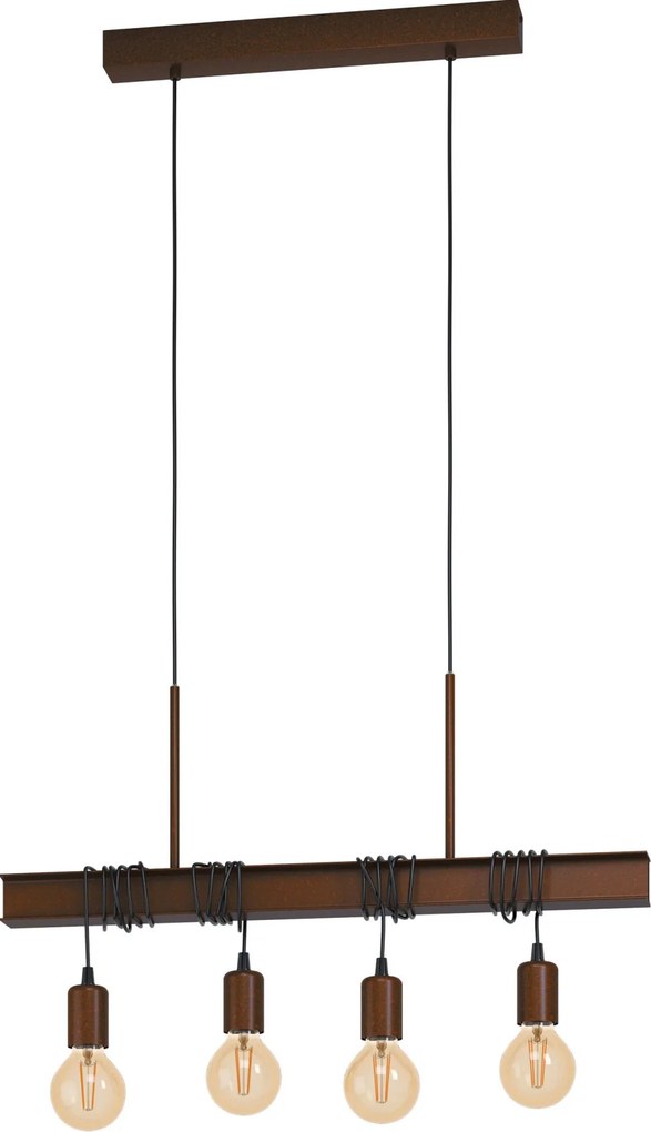EGLO 43523 TOWNSHEND Többágú Függesztett Lámpa Antik Bronz E27 IP20