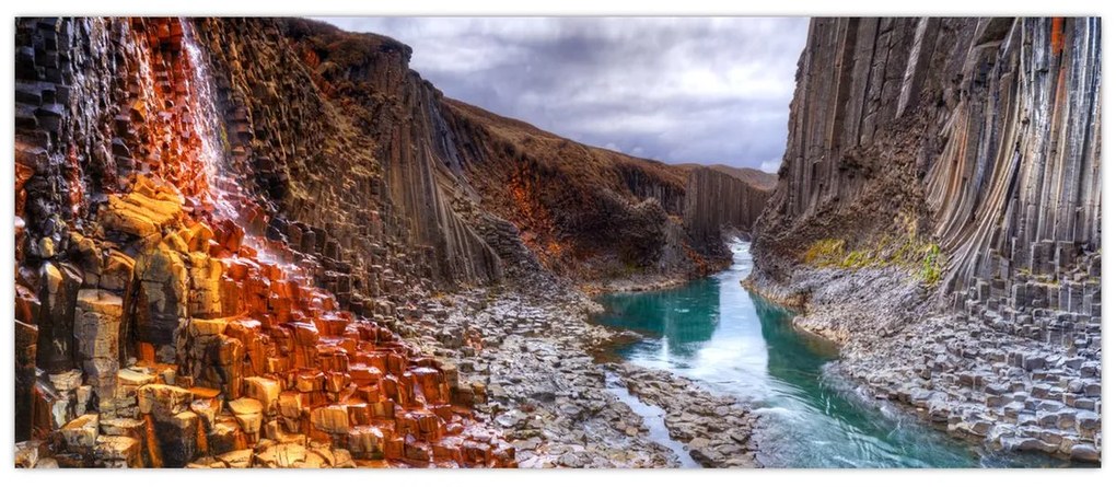 Kép - Studlagil kanyon (120x50 cm)