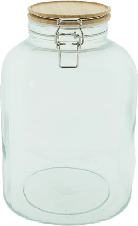 Skleněná dóza bambusz víkemmel 2800 ml