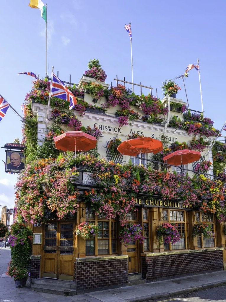 Poszter 30x40cm Londoni épület, Assaf Frank