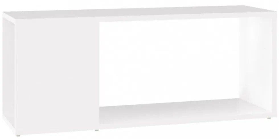 fehér szerelt fa TV-szekrény 80 x 24 x 32 cm